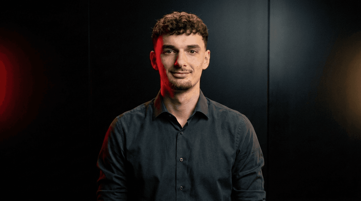 Besnik Zeka, Gründer von Make AI Easy, im Studio